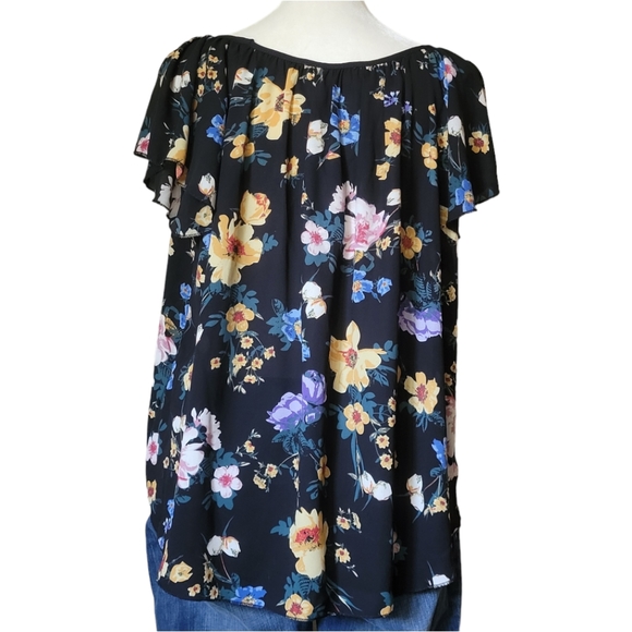 Philosophy Republic Clothing Flutter Raglan Sleeve Blouse | Business Casual Top - Picture 7 of 16